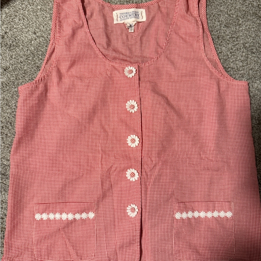 Victoria's Secret Red Gingham Top